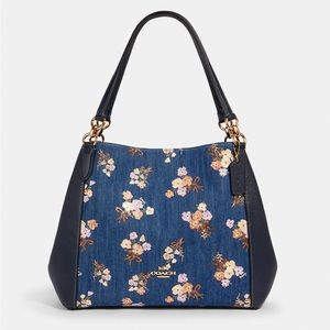 Coach Haillie Shiulder Bag with Painted Floral Box Print